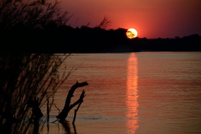 Sunset Caprivi Namibia