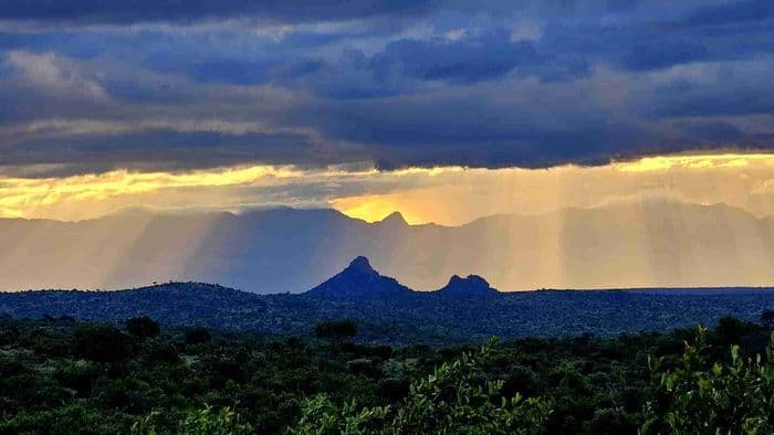 Sonnenuntergang im Greater Kruger