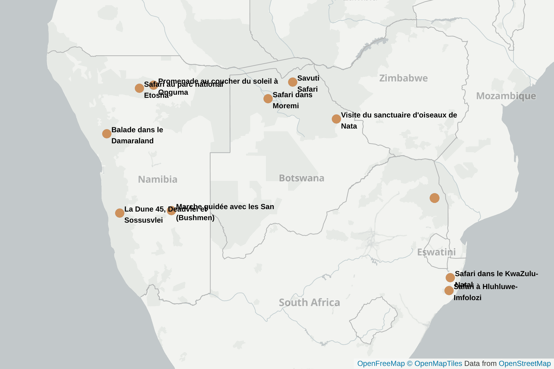 Carte de Chacal à chabraque