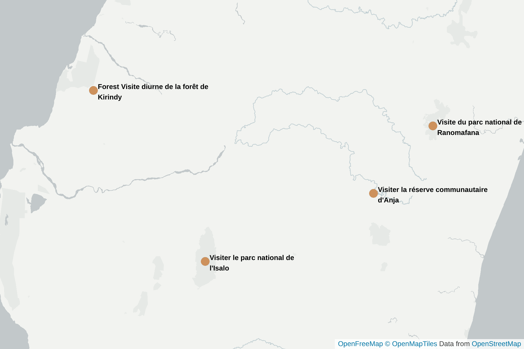 Carte de Lémurien à queue annulaire