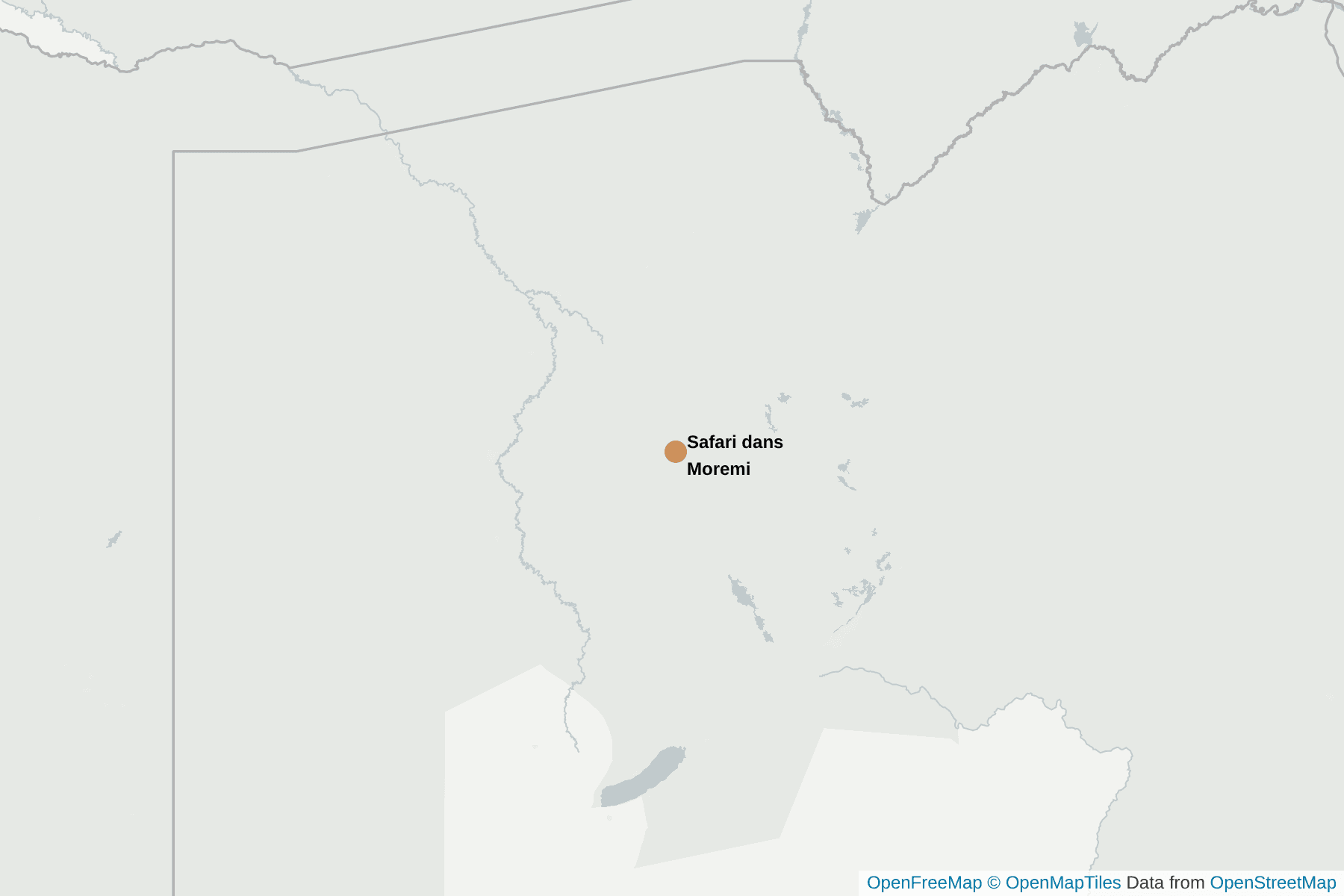 Carte de Réserve de Moremi