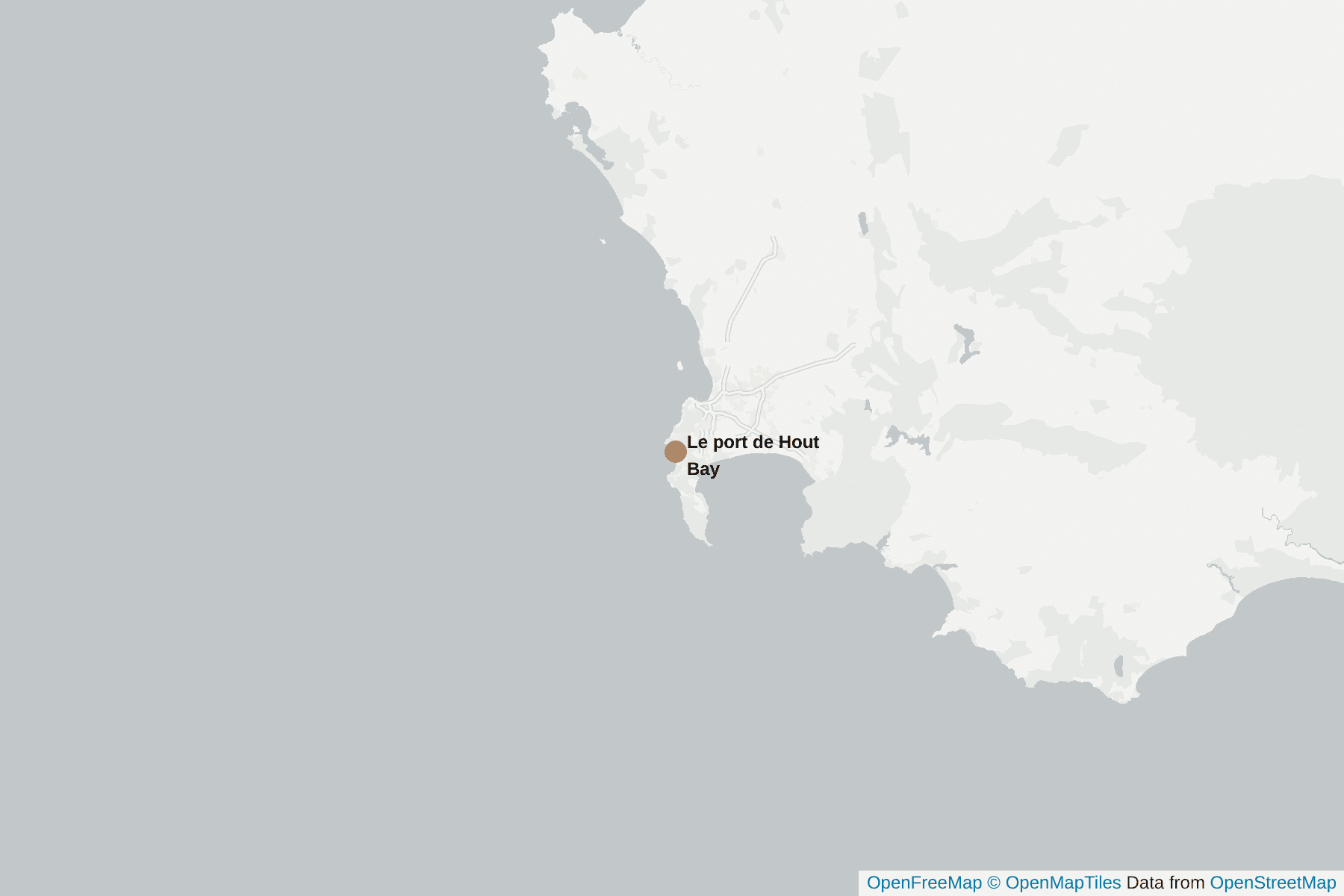 Carte de Le port de Hout Bay