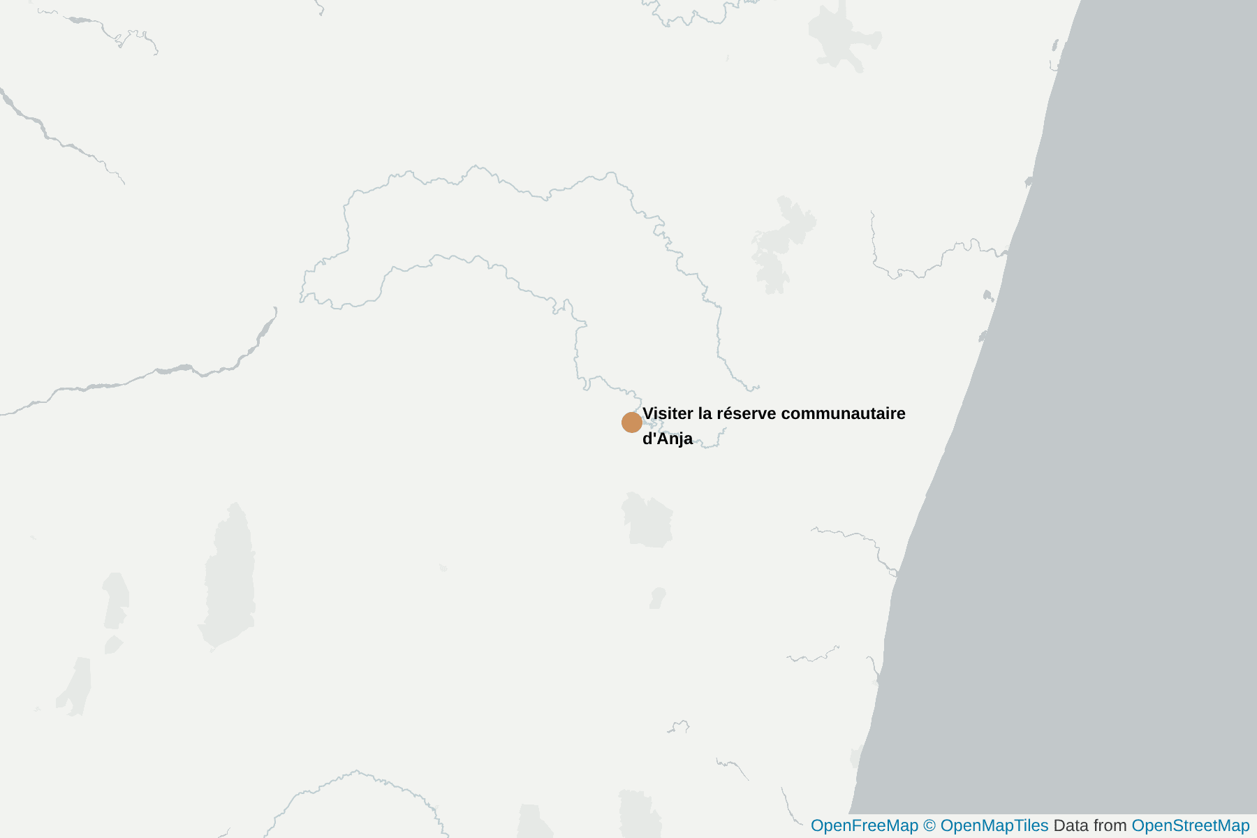 Carte de Visiter la réserve communautaire d'Anja