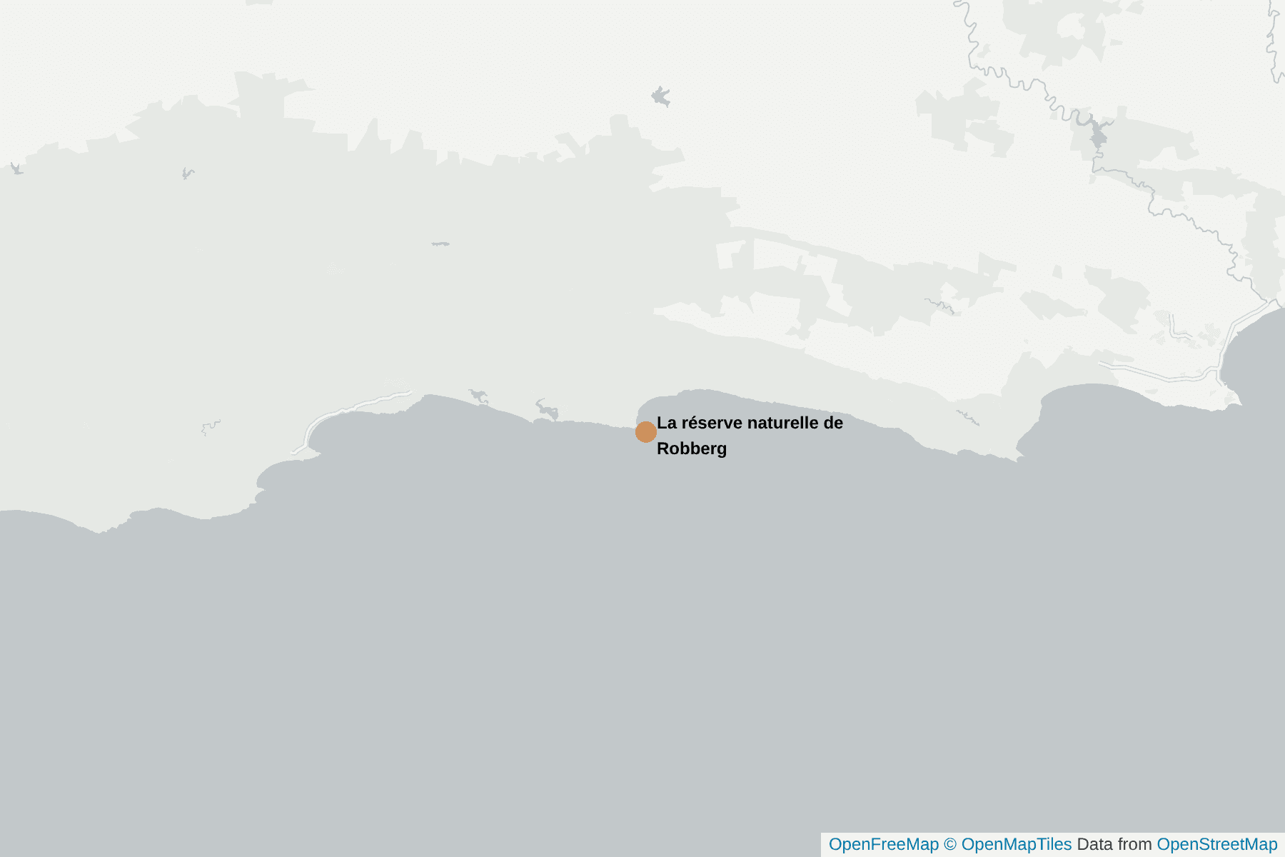 Carte de La réserve naturelle de Robberg